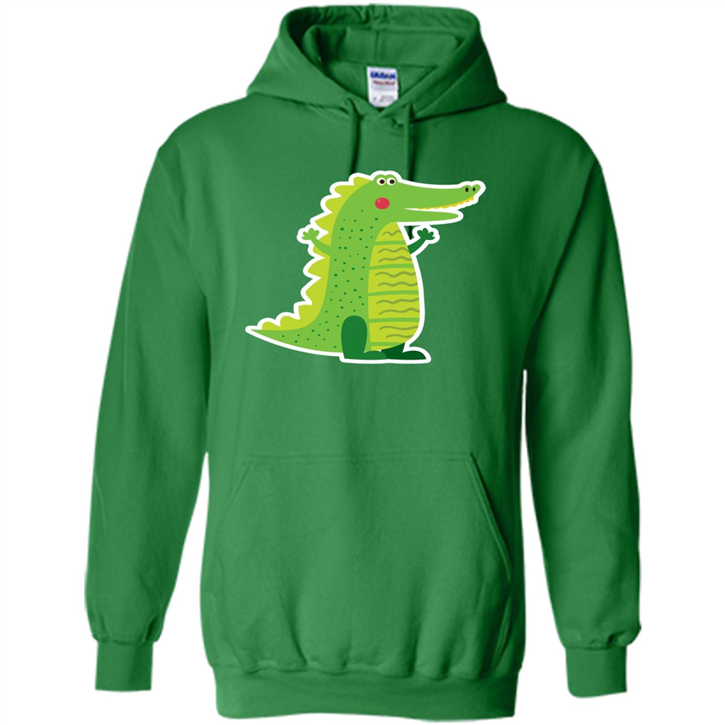 Cute Smiling Crocodile Animal Lover T-shirt Irish Green