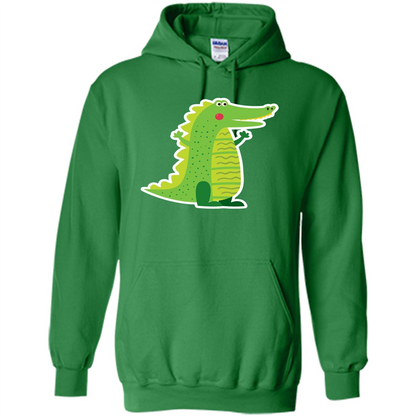 Cute Smiling Crocodile Animal Lover T-shirt Irish Green