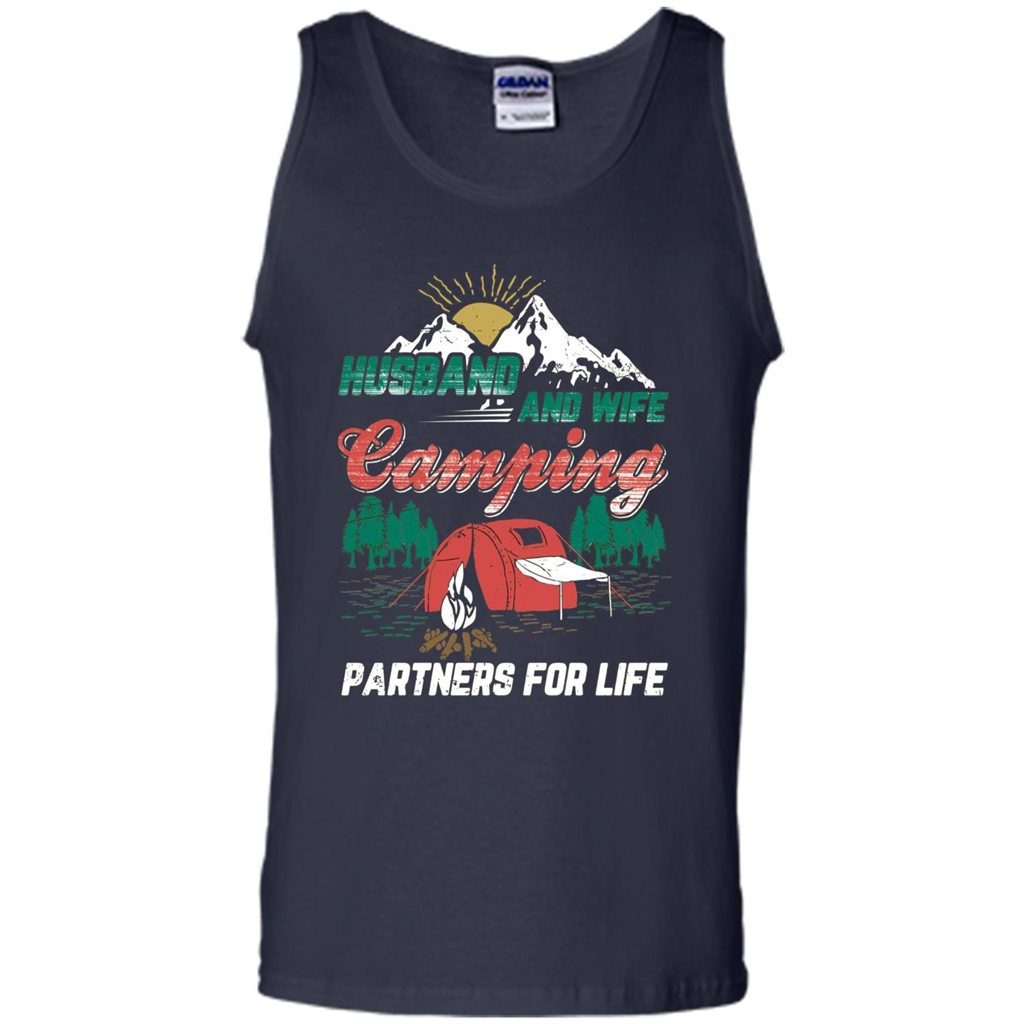 Husband And Wife T-shirt Camping Partners For Life T-Shirt