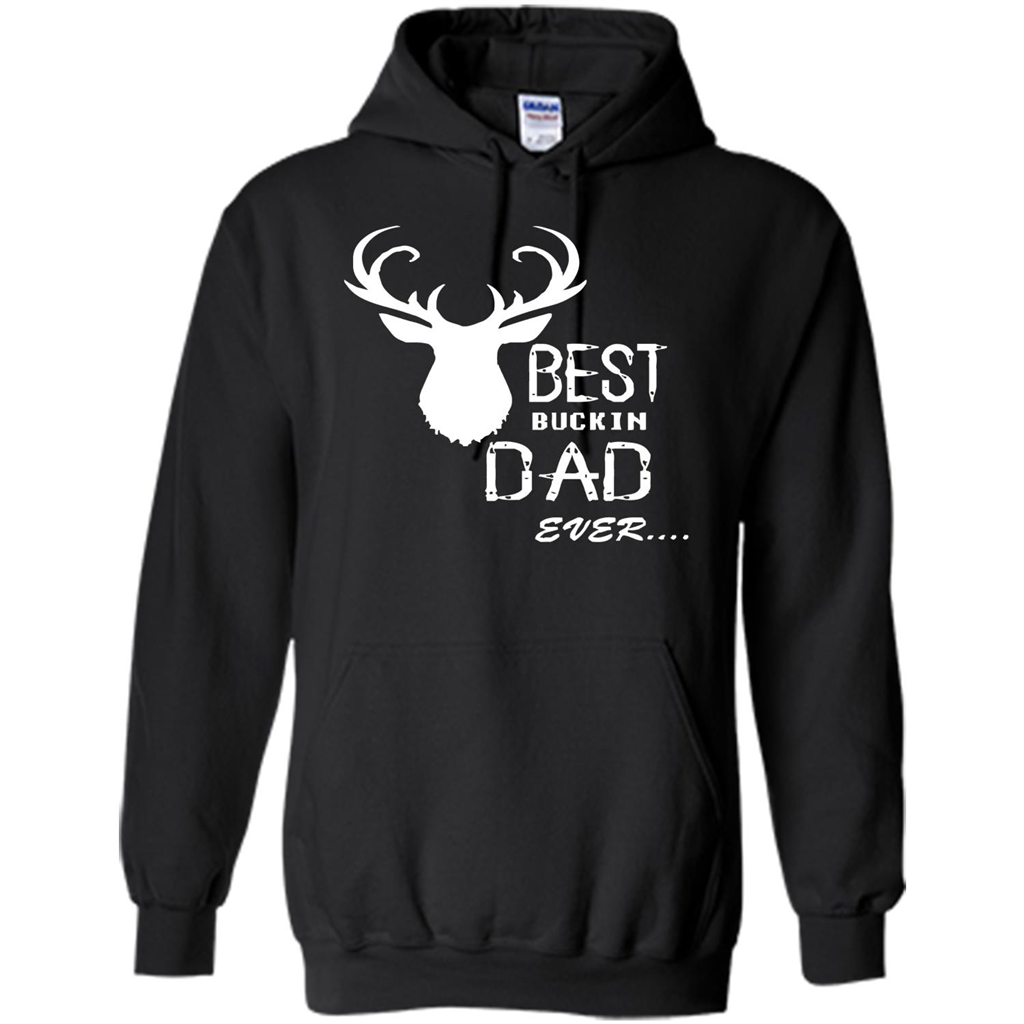 Fathers Day T-shirt Best Buckin Dad Ever Black
