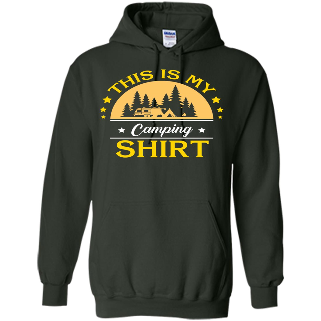 Camping T-shirt This Is My Camping Shirt T-shirt Forest Green