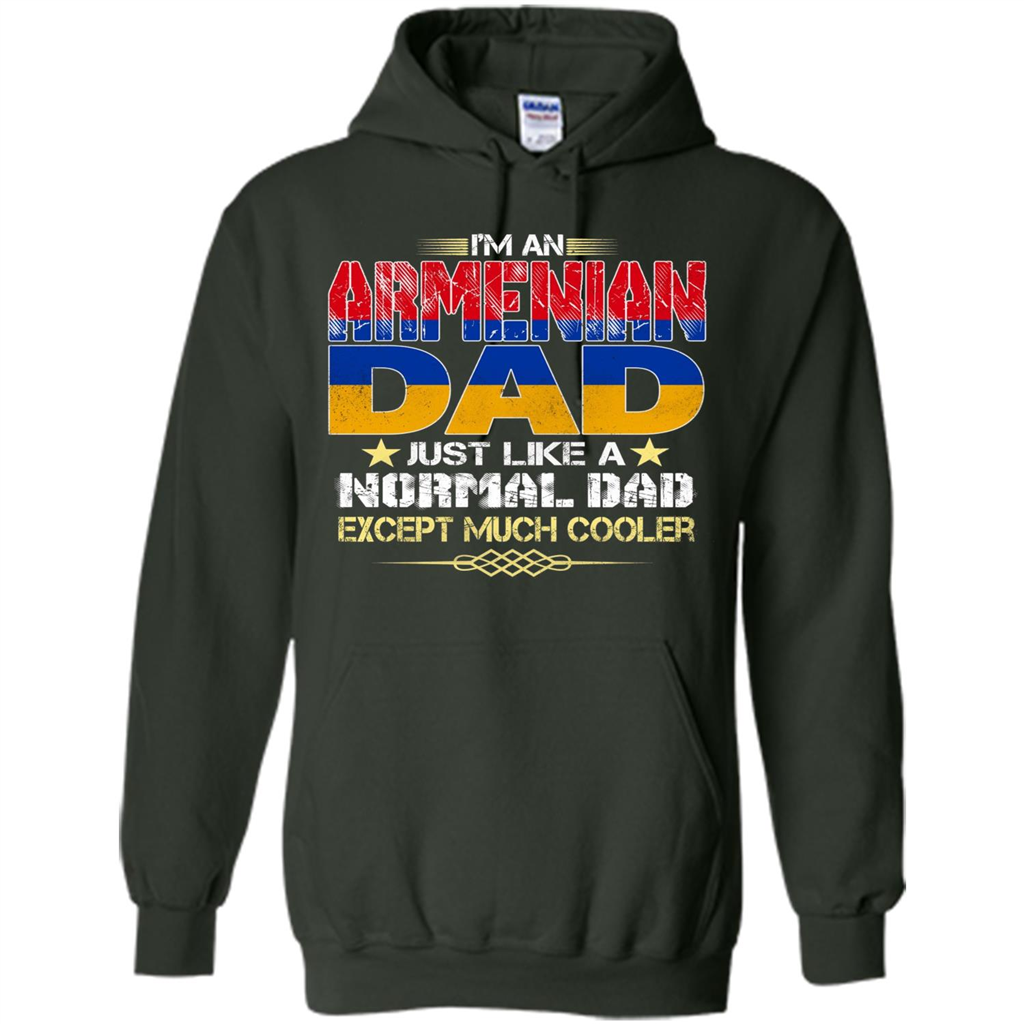 Fathers Day T-shirt I Am An Armenian Dad Forest Green