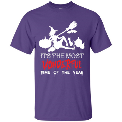 Halloween T-shirt It’s The Most Wonderful Time Of The Year Purple