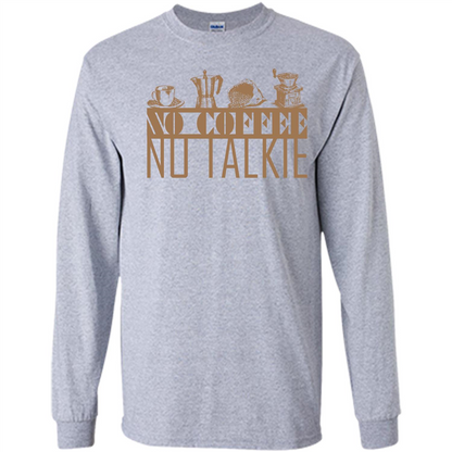 No Coffee No Talkie T-shirt Sport Grey