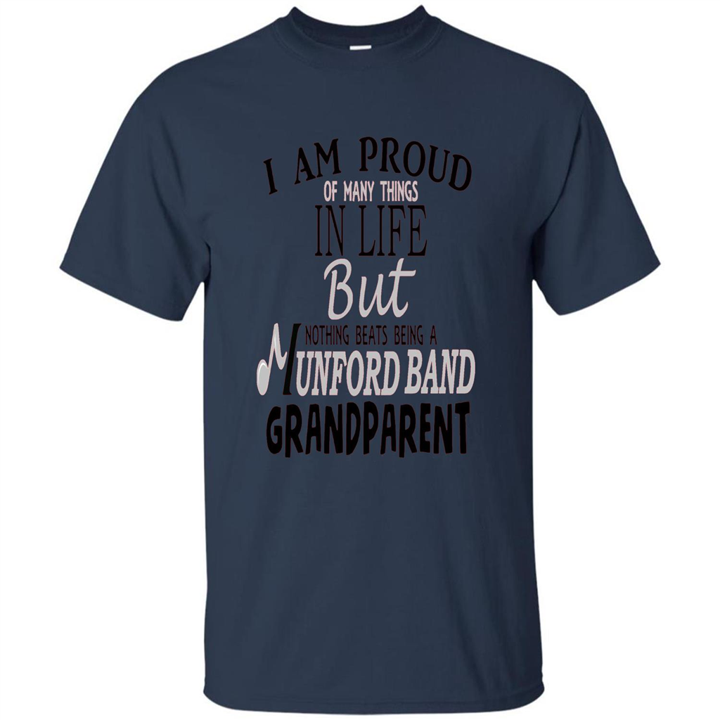 Proud Grandparent T-shirt Nothing Beats Being A Grandparent Navy