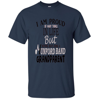 Proud Grandparent T-shirt Nothing Beats Being A Grandparent Navy