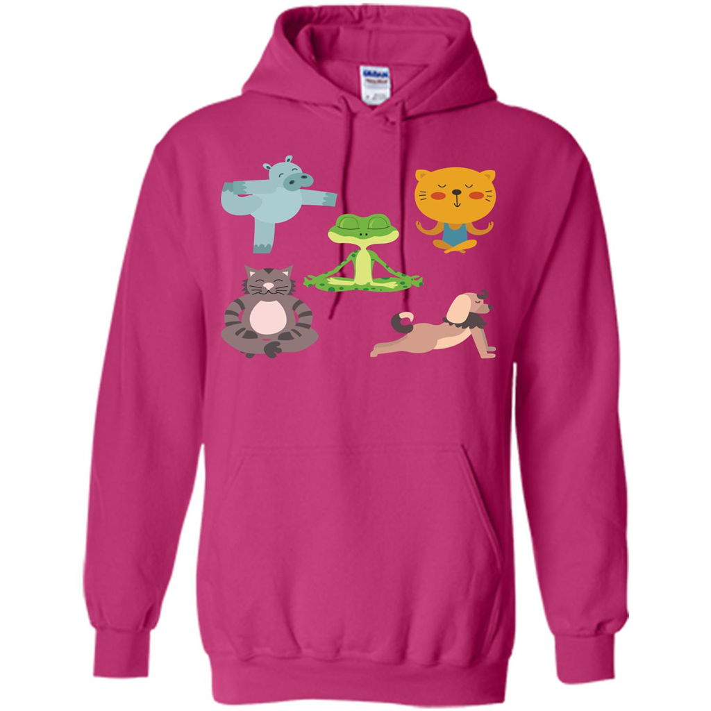Yoga Animals T-shirt Sphynx Yoga Heliconia