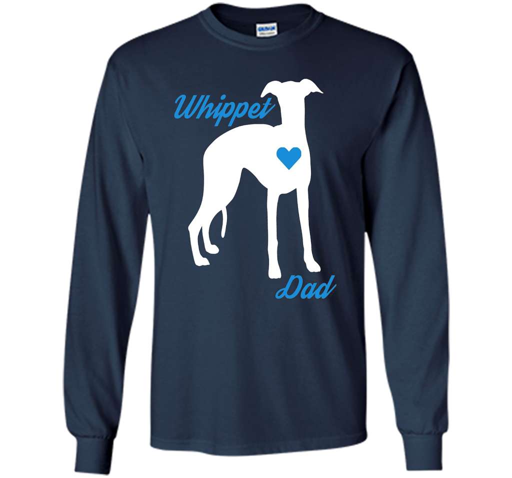 Mens Whippet Dad - Father's Day T-Shirt For Dog Lovers t-shirt Navy