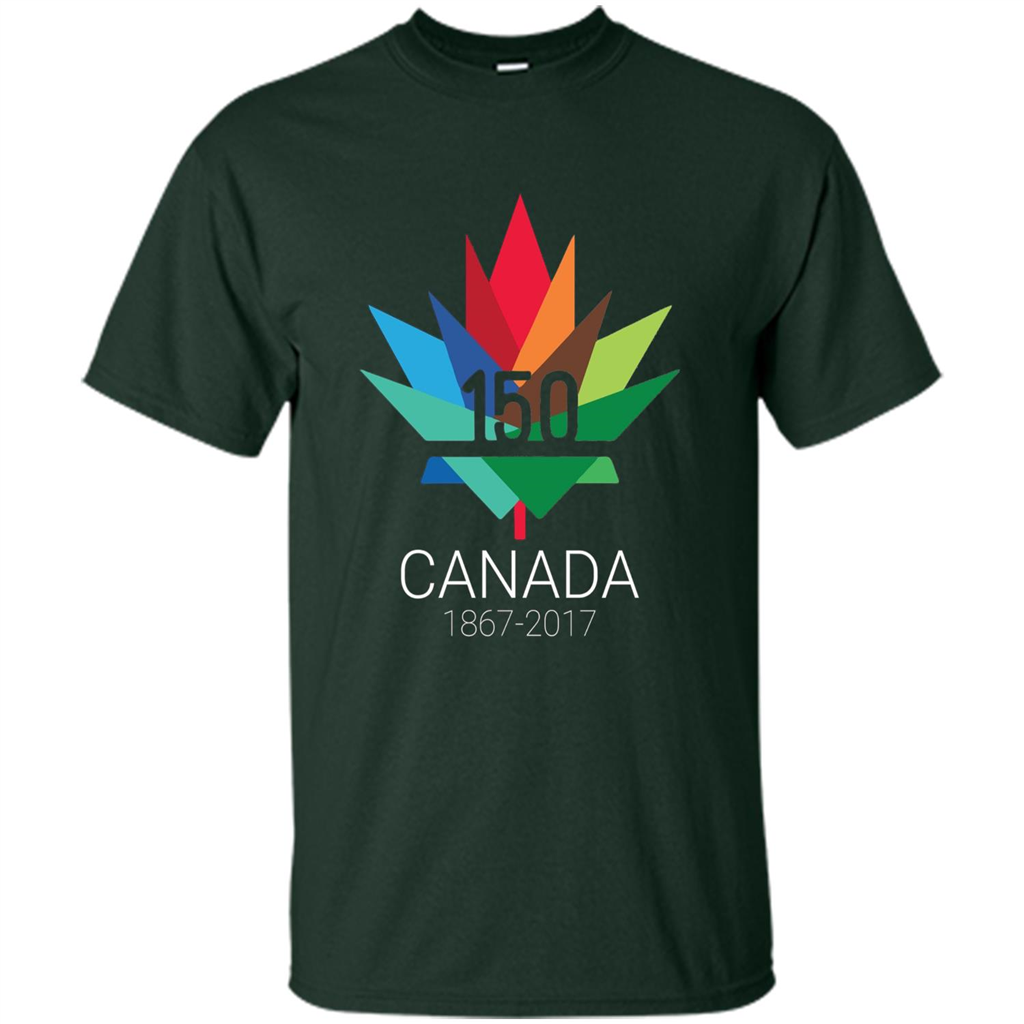 Canada 150 Years - Maple Leaf T-Shirt Forest Green