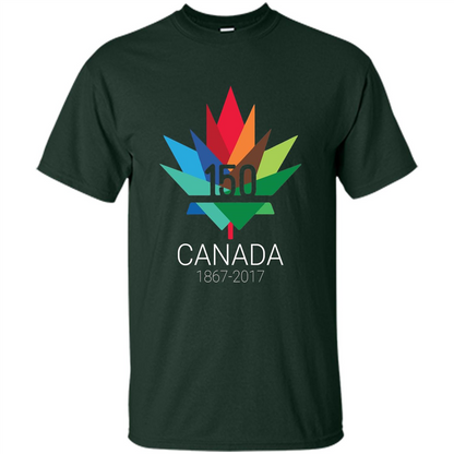 Canada 150 Years - Maple Leaf T-Shirt Forest Green