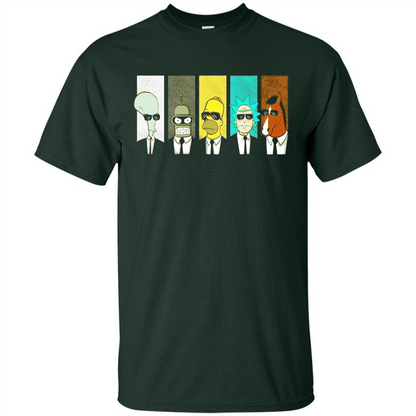 Form Into Rick And Go To The Morty T-shirt Forest Green