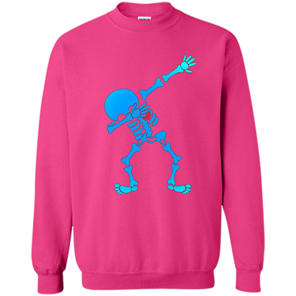 Dabbing Skeleton Halloween 2017 T-shirt Heliconia