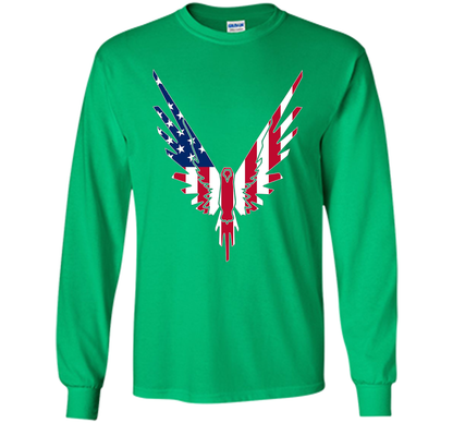 Be A Maverick American Flag Logo T-Shirt shirt Irish Green