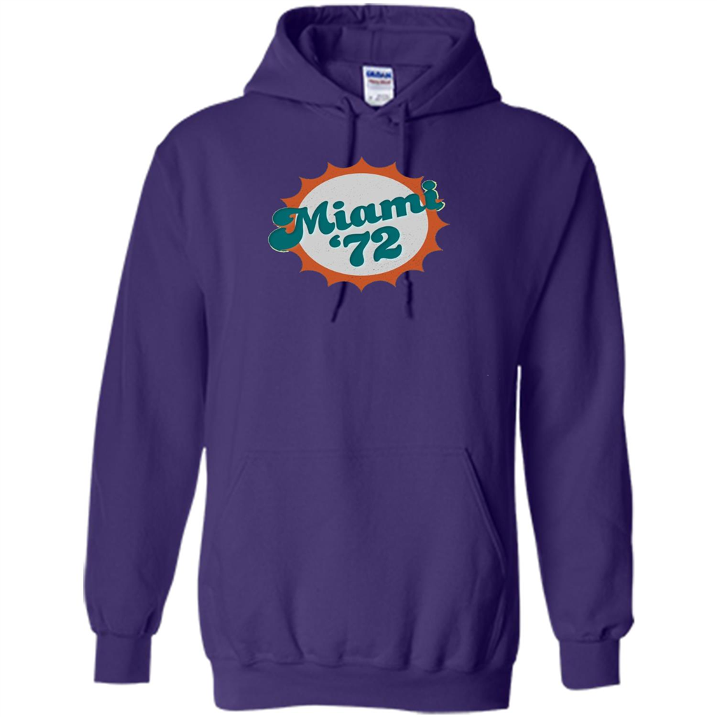 Miami 1972 Shirt Undefeated Sports Vintage T-shirt Purple