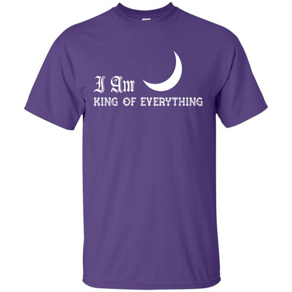 I Am King Of Everything T-shirt Purple