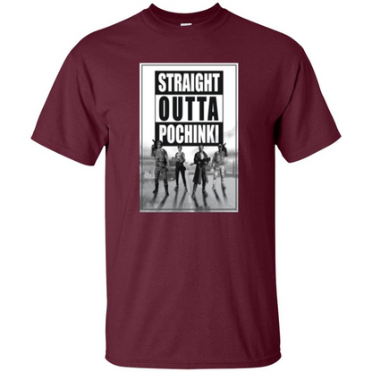 Straight Outta Pochinki T-shirt Maroon