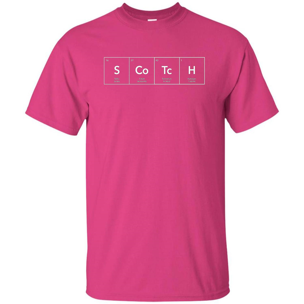 Scotch Periodic Table of Elements Funny T-shirt Heliconia