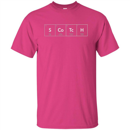 Scotch Periodic Table of Elements Funny T-shirt Heliconia