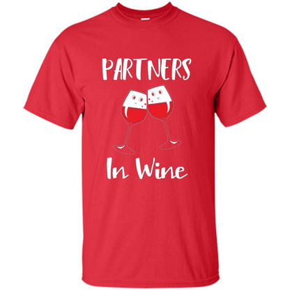Wine Party T-shirt Partners In Wine T-shirt Red