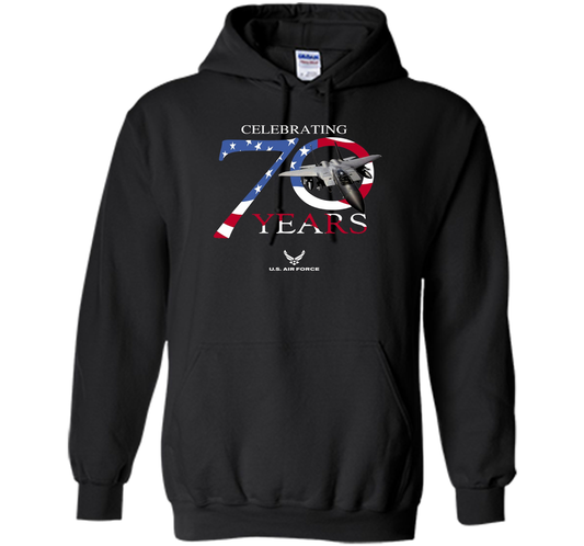 USAF United States Air Force 70 Year Anniversary T-shirt Black S