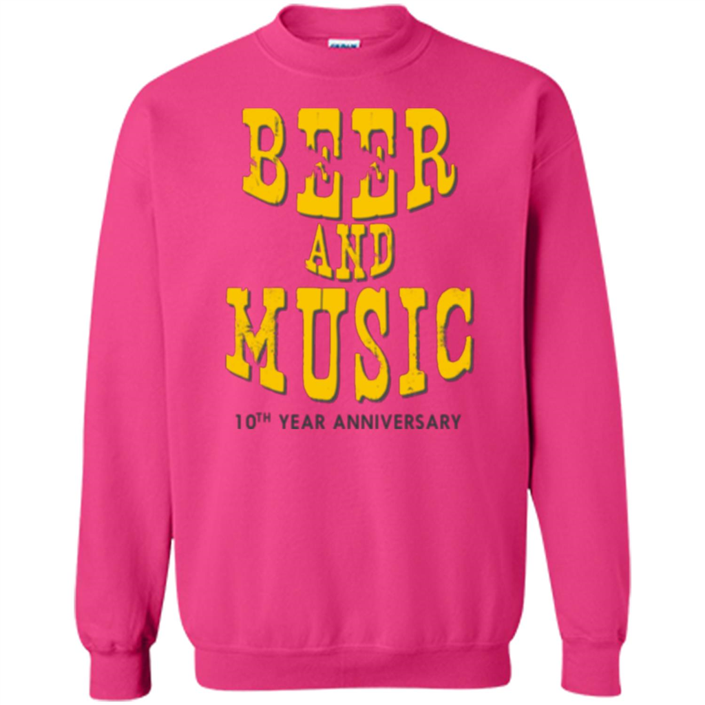 Beer And Music 10th Year Anniversary T-shirt Heliconia