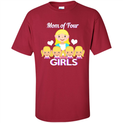 Mothers Day Gift from Daughter Mom Of Four Girls Cardinal