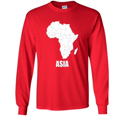 Africa Asia Funny T-shirts - Humor TT-shirt Red