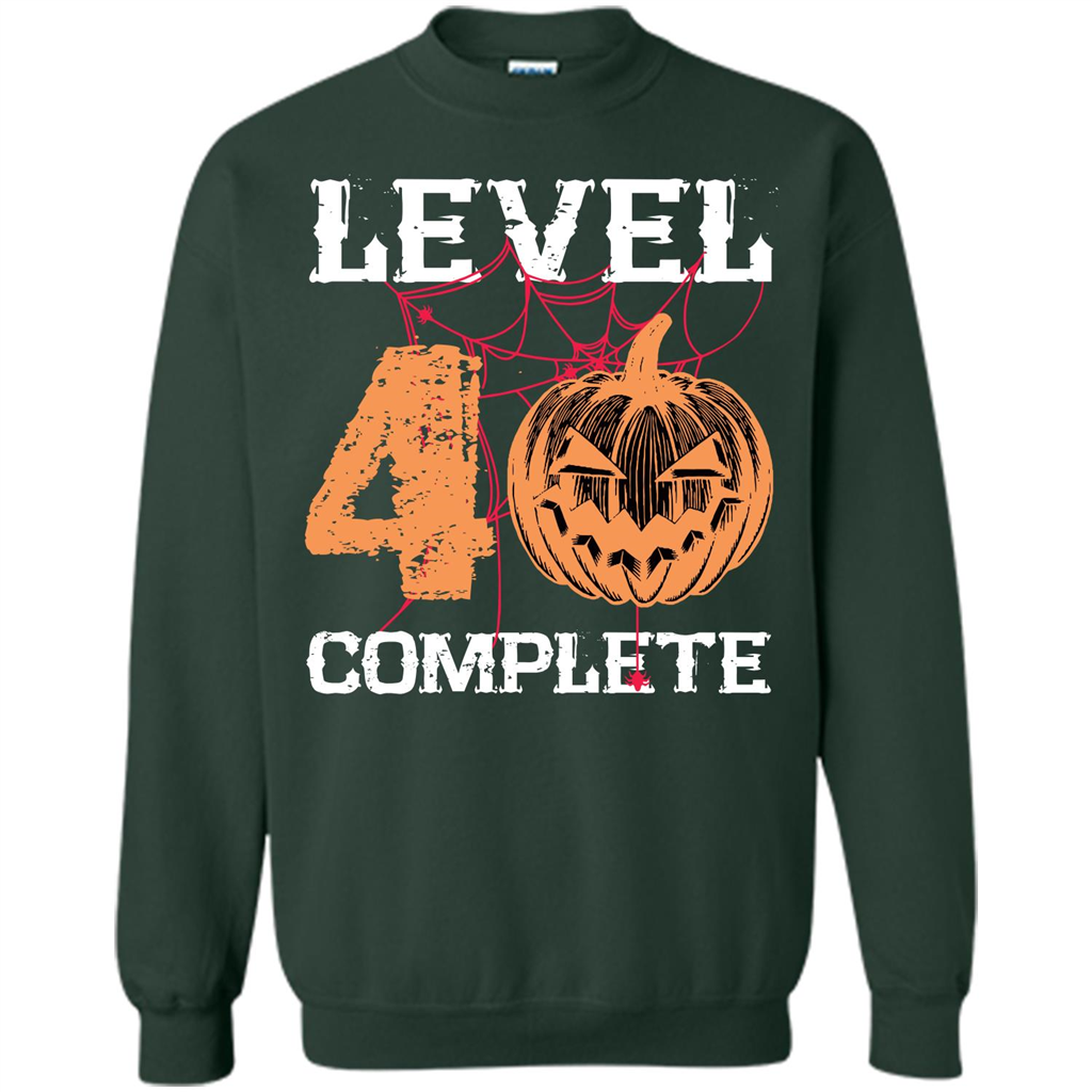 Halloween T-shirt Level 40 Complete Forest Green