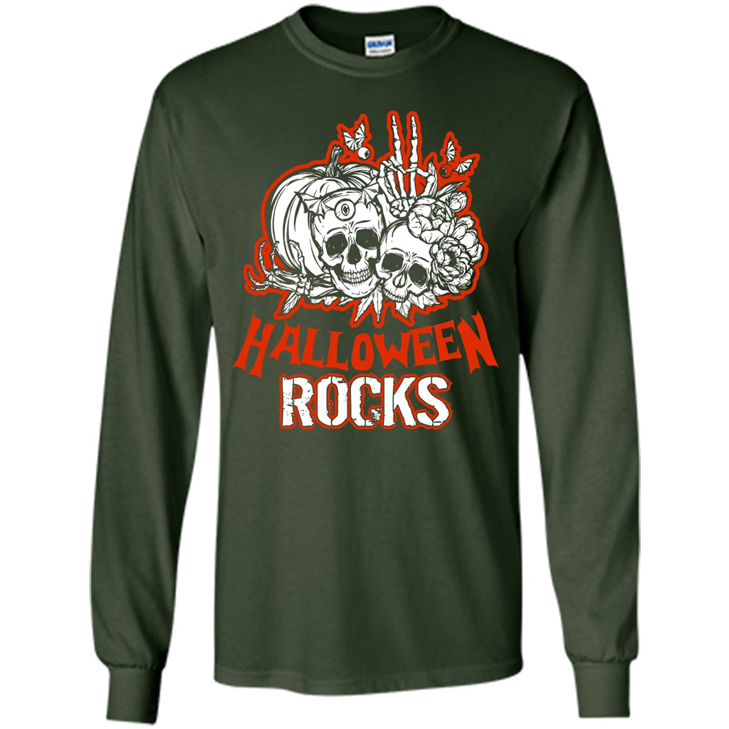 Halloween Rocks T-shirt Forest Green