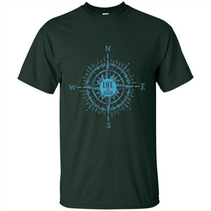 Life is Good T-shirt Compass Rose Nautical Sailing T-shirt