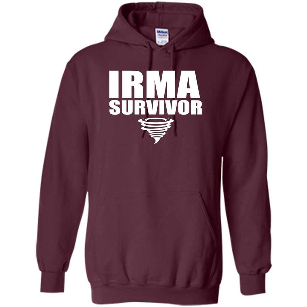 Hurricane Irma Survivor T-shirt Maroon
