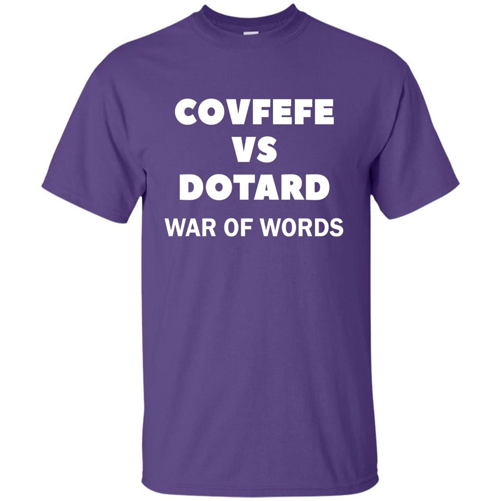 Covfefe vs Dotard T-Shirt War Of Words Purple