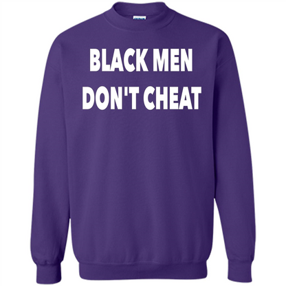 Black Men Dont Cheat T-shirt Purple
