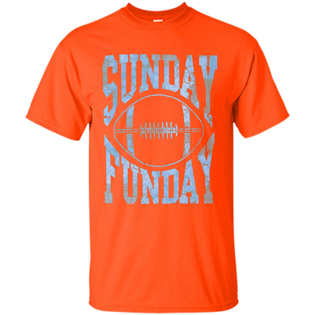 Football T-shirt Sunday Funday Football SeasonT-Shirt Orange