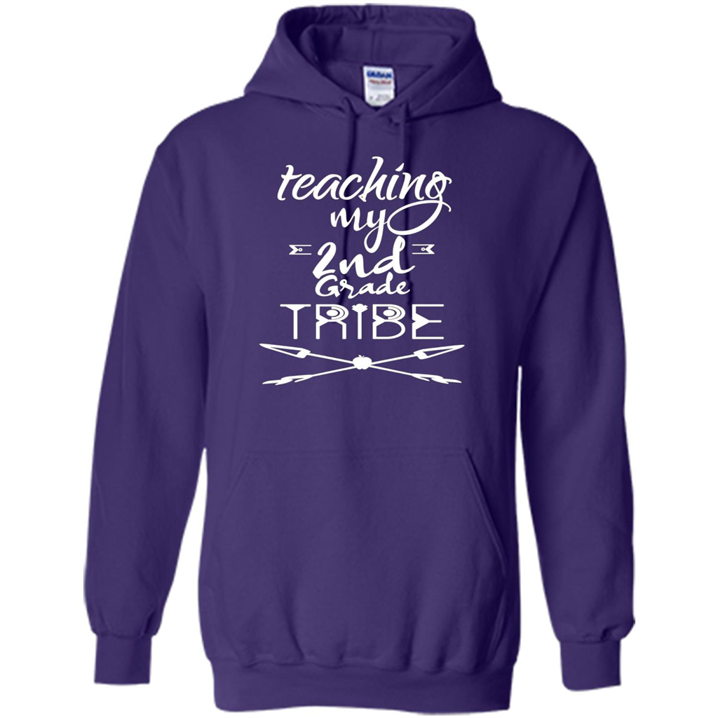 Back To School T-shirt Teaching My Second Grade Tribe Purple