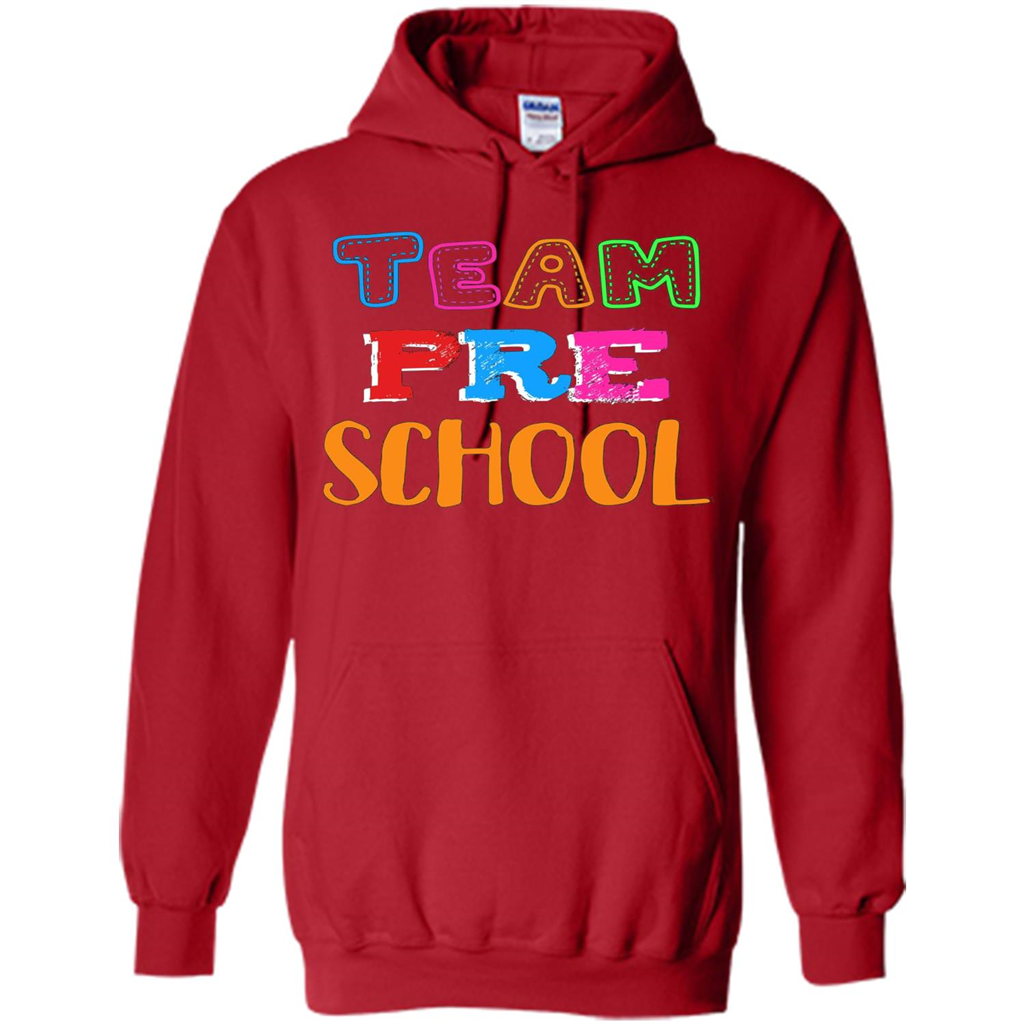 Team Preschool T-shirt Funny For Teachers T-shirt Red