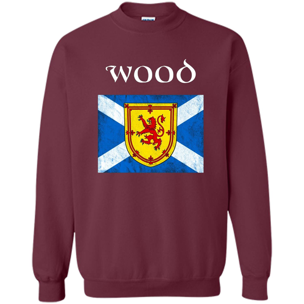 Scottish Clan Wood T-shirt Maroon