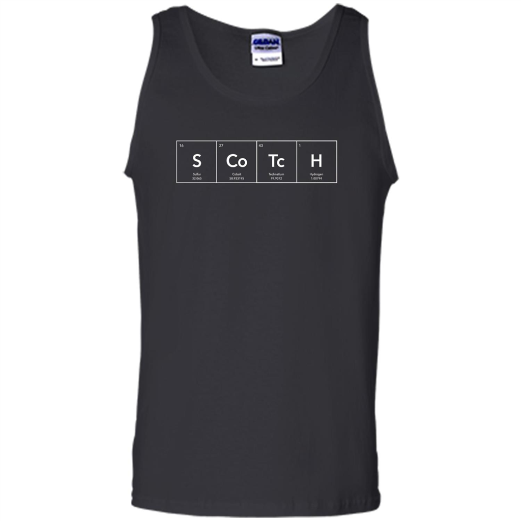 Scotch Periodic Table of Elements T-shirt Black