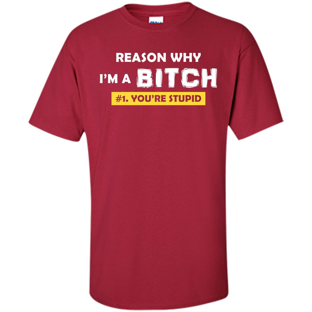 Funny T-shirt Reason Why I'm A Bitch, You're Stupid Cardinal
