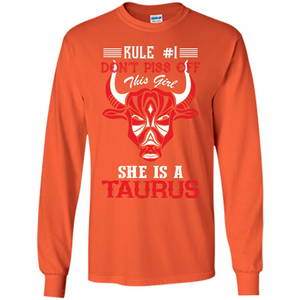 Taurus T-shirt Rule Don’t Piss Off This Girl She Is A Taurus