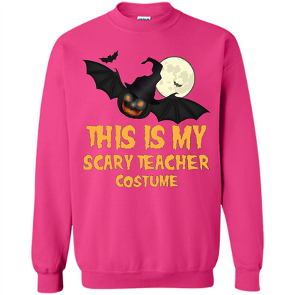 Funny Halloween Teacher T-shirt This is My Scary Teacher Costume Heliconia