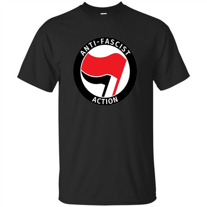 Anti - Fascist Action T-shirt Black