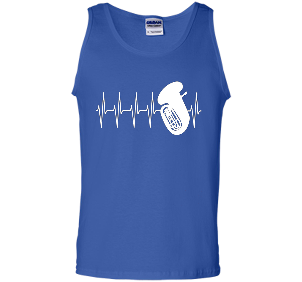 Sousaphone T-shirt Heartbeat Tube Sousaphone Royal