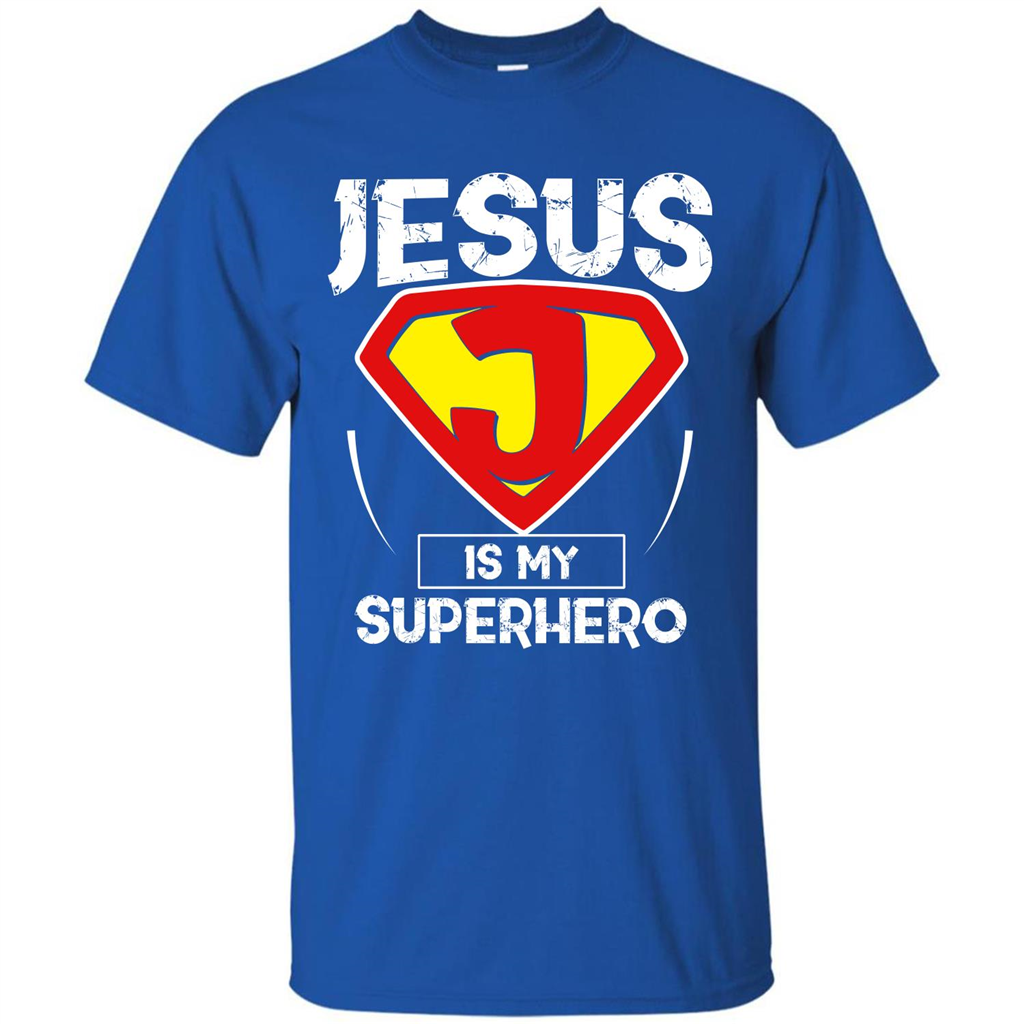 Christian T-shirt Jesus Is My Superhero T-shirt