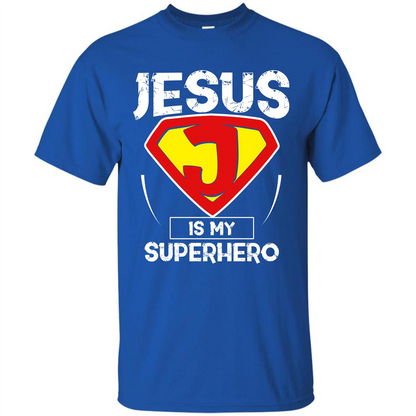 Christian T-shirt Jesus Is My Superhero T-shirt
