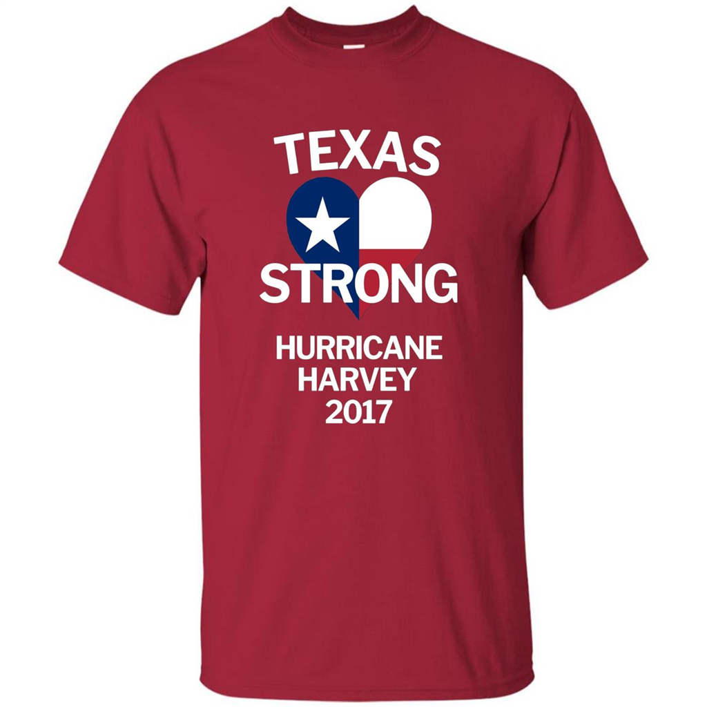 Texas Strong Hurricane Harvey 2017 T-shirt Cardinal