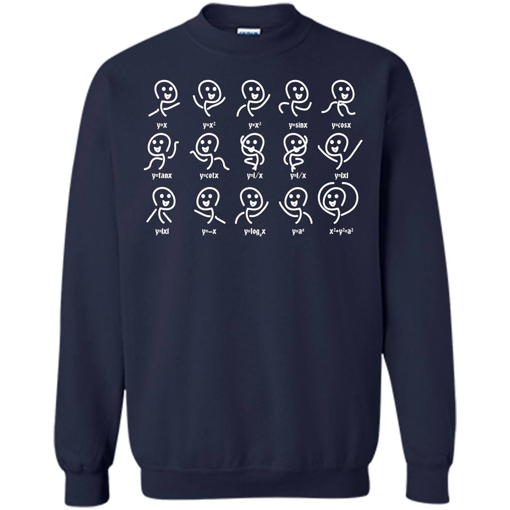 Math Lover T-shirt Algebra Dance Funny Graph Figures Math Equation Navy