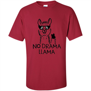 Funny No Drama Llama T-shirt