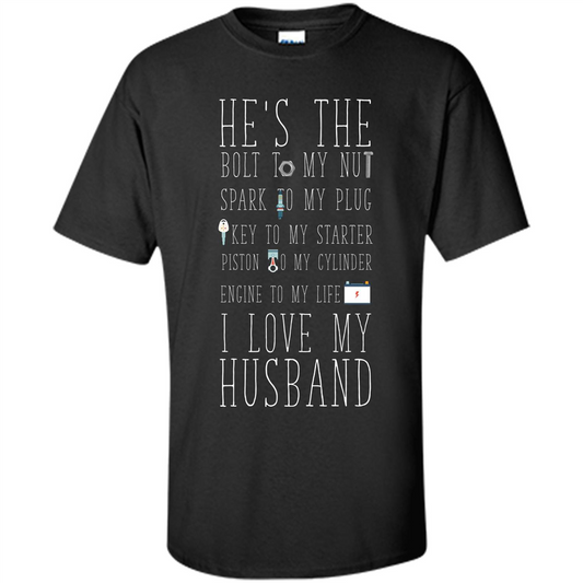 Husband. I Love My Husband T-shirt Black