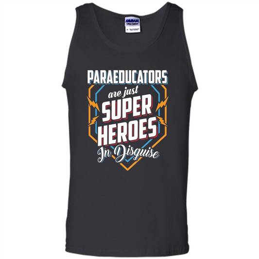 Paraeducators Are Super Heroes In Disguise T-shirt Black
